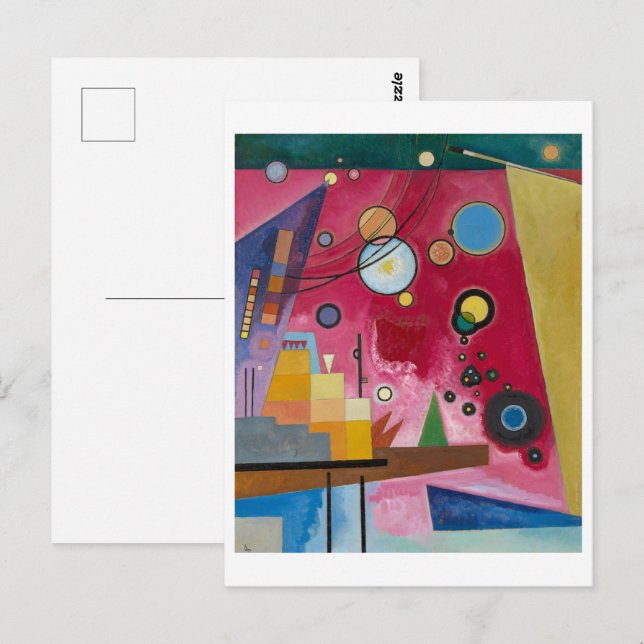 Heavy Red | Kandinsky | Vykort (Fram/baksida)