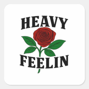 Heavyfeelin Sticker Fyrkantigt Klistermärke