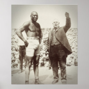 HEAVYWEIGHTMÄSTAREJACK JOHNSON 1908 - 1915 POSTER