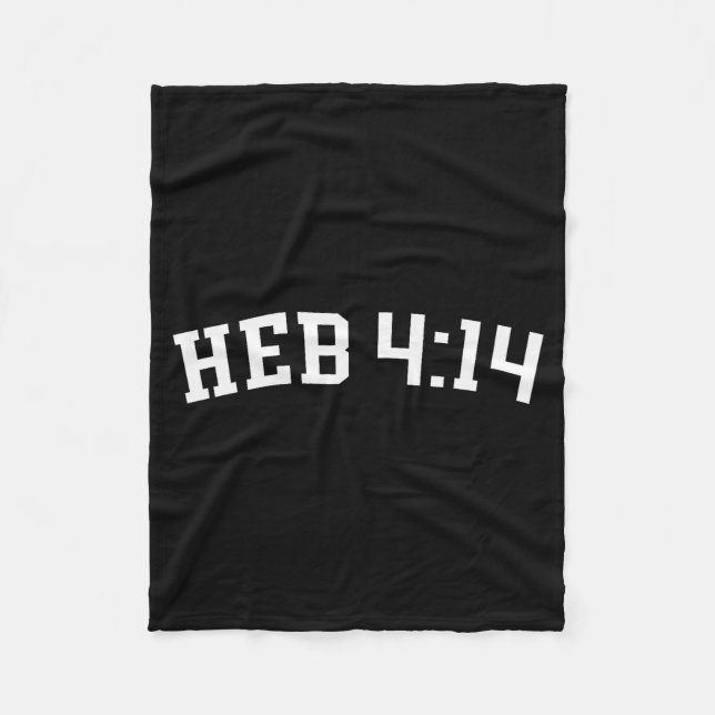 Heb 4_14  fleecefilt (Framsidan)