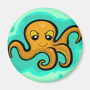Heba bläckfiskteckenet magnet