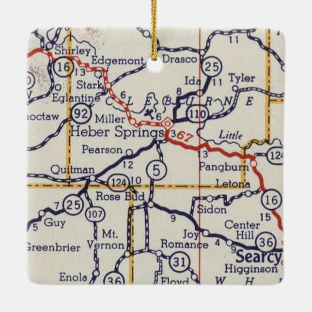 Heber Vår AR Julgransprydnad Keramik (Baksida)