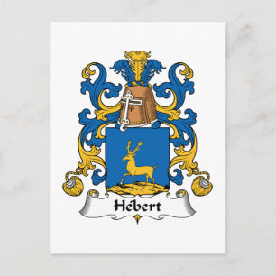 Hebert Family Crest Vykort