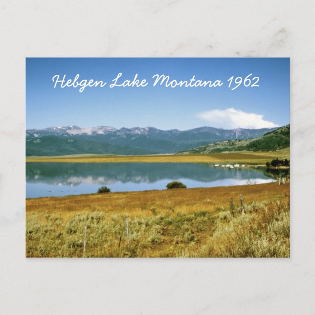 Hebgen Sjö Montana vykort (Framsida)