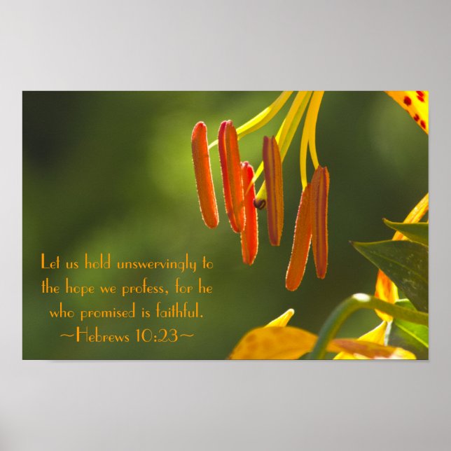 Hebrar 10:23 poster (Framsidan)