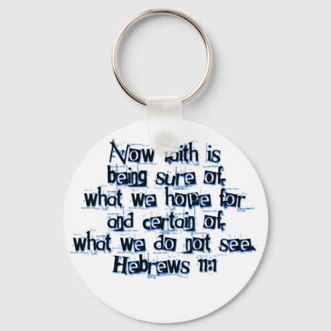 Hebrar 11:1 nyckelring (Framsida)