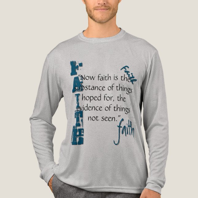 Hebrar 11:1 Passage T Shirt (Framsida)