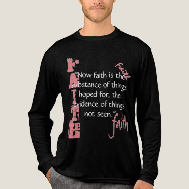 Hebrar 11:1 Passage T Shirt (Framsida)