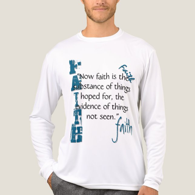 Hebrar 11:1 Passage T Shirt (Framsida)