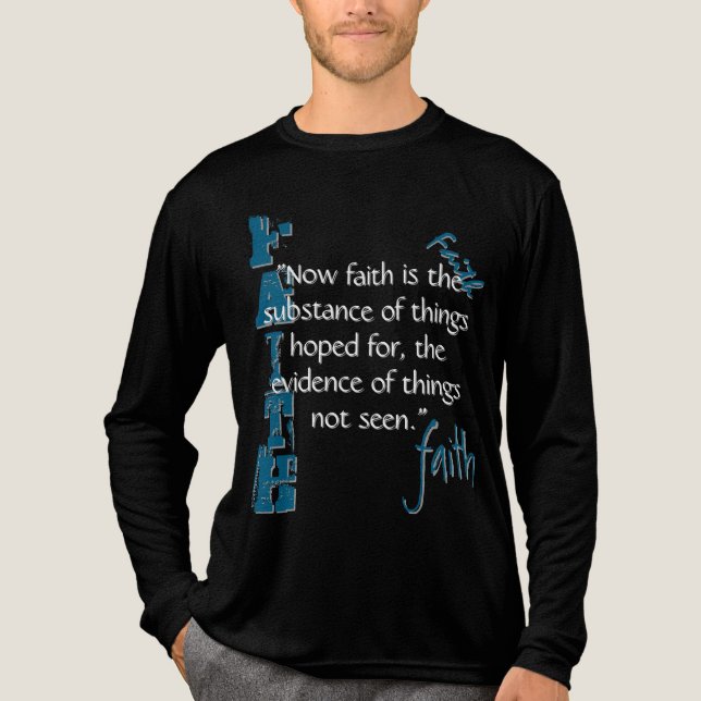 Hebrar 11:1 Passage T Shirt (Framsida)
