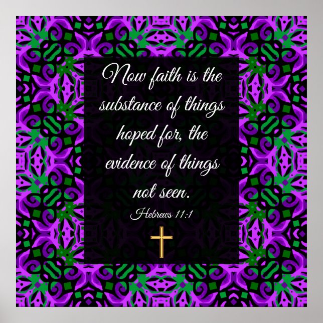 Hebrar 11:1 poster (Framsidan)