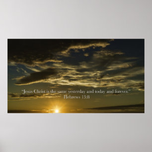 Hebrar 13:8 poster