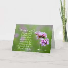 Hebrarna 11:6 utan tro kan inte behaga Gud, Bible Kort