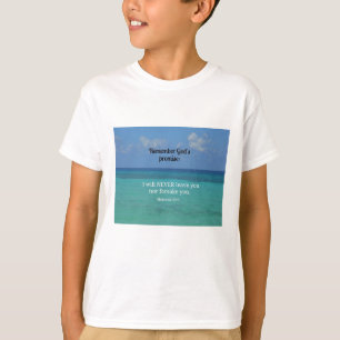 Hebrarna 13:5 Jag kommer aldrig att lämna dig elle T-shirt
