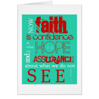 Hebré11:1 Hälsningskort