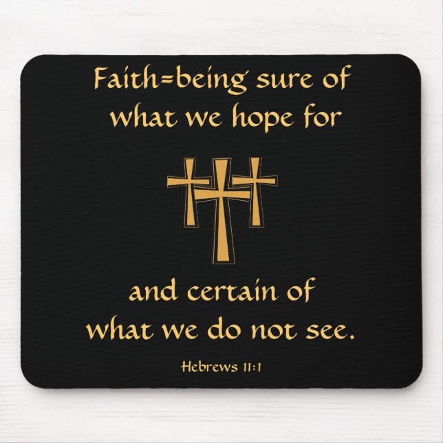 Hebré11:1 Mousepad Musmatta (Framsidan)