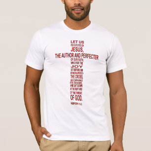 Hebré12:2 - crimson t shirt