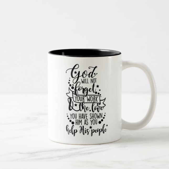 Hebré6:10mugg Två-Tonad Mugg (Höger)