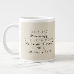 Hebreerbrev 10:23 Hopp Bibelvers Mugg Jumbo Mugg
