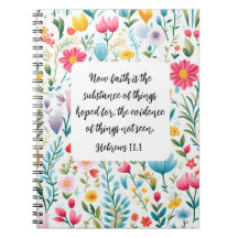 Hebreerbrev 11:1 Spiral Foto Anteckningsbok