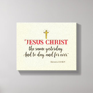 Hebreerbrev 13:8 “Jesus Kristus densamme…” Canvastryck