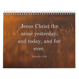 Hebreerbrev 13:8 KJV Bibelvers Jesus Kristus densa Kalender