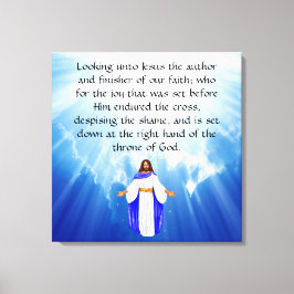 Hebreerbrevet 12:2 canvastryck