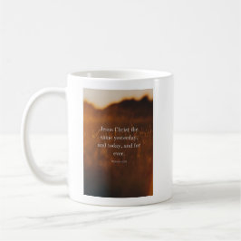 Hebreerbrevet 13:8 KJV Bibelvers Jesus Kristus den Kaffemugg