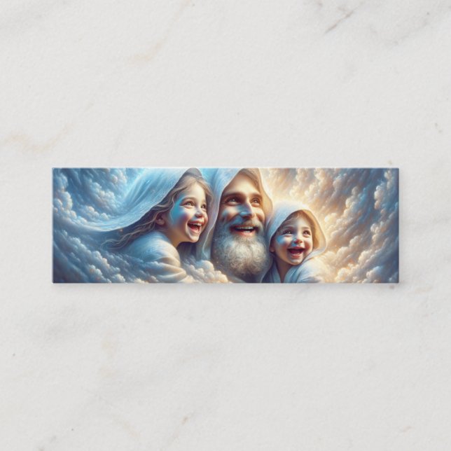 Hebreisk far - Ordspråksboken 23:24 KJV Kort Mini (Framsida)