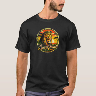 Hebreisk israelit YHWH Lejonet av Juda Yahweh Rast T Shirt