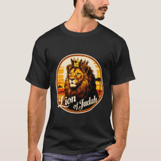 Hebreisk israelit YHWH Lejonet av Juda Yahweh Rast T Shirt