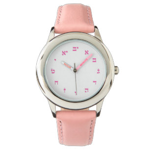 Hebréisk kvarterbokstäver armbandsur