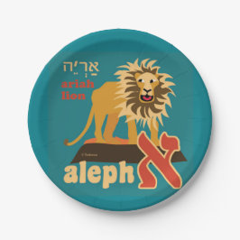 Hebréisk tallrikar för Aleph vadpapper