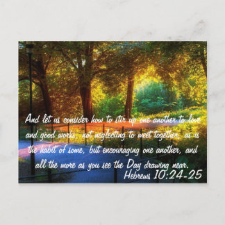 Hebreiska 10:24-25 vykort