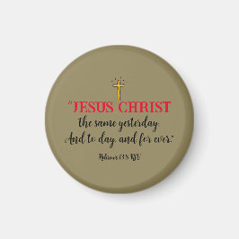 Hebreiska 13:8 Christian Bible Verse Magnet