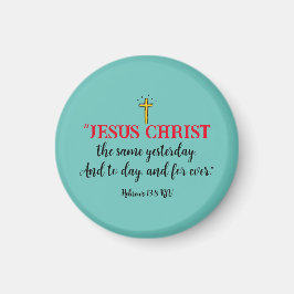 Hebreiska 13:8 Christian Bible Verse Magnet