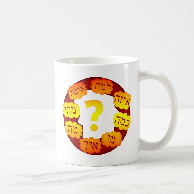 Hebreiska frågan kaffemugg (Höger)