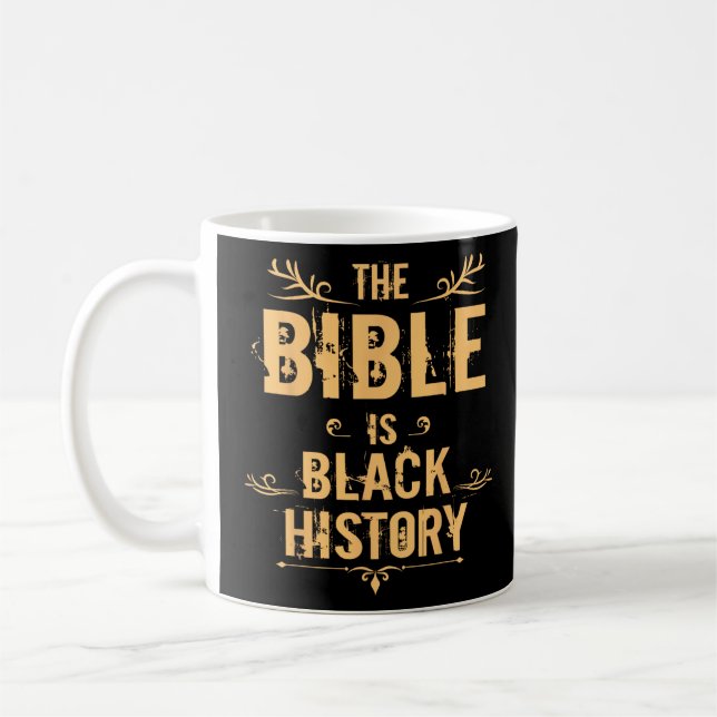 Hebreiska israelit Manarna Bible Black History Kaffemugg (Vänster)