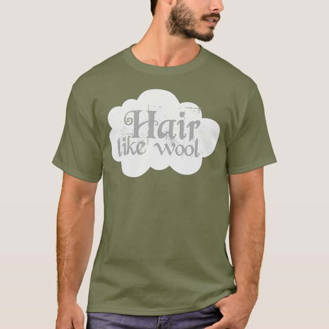 Hebreiska Israelite Clothing Hair like Wool Judah T Shirt (Framsida)