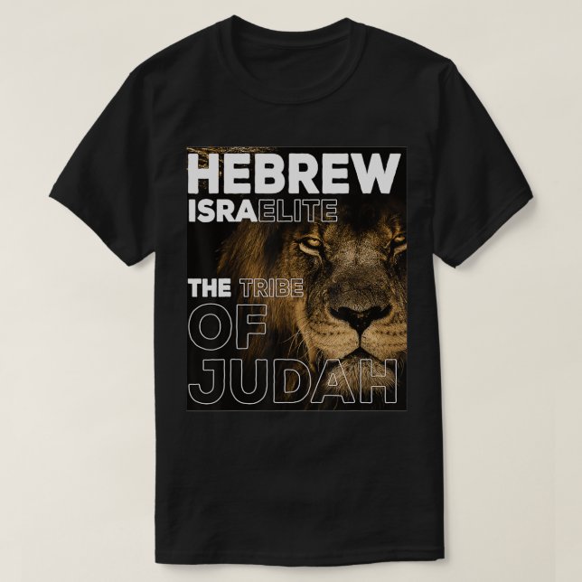 Hebreiska Israelite Judahs stam T Shirt (Design framsida)