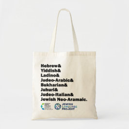 Hebreiska & jiddisch & ladino & andra judiska språ tygkasse