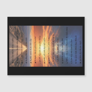 Hebreiska språket Psalms 91 Magnet