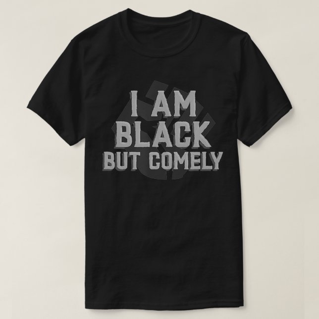 Hebreiska utskriften är SVART, MEN KÄMPLIGT israel T Shirt (Design framsida)