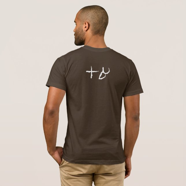 Hebrew Alephbet Otiot Typography T Shirt (Hel baksida)