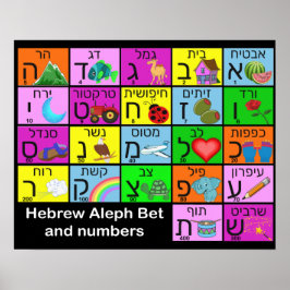 Hebrew Alephbet Poster