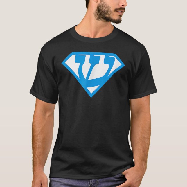 Hebrew Alphabet Dreidel Hanukkah Nun Hej Gimel Shi T Shirt (Framsida)