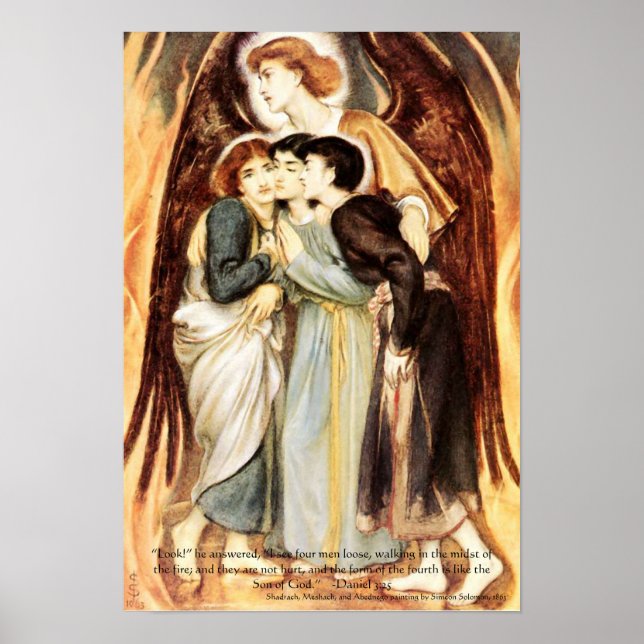 Hebrew Boys Fiery Furnace, dubbelskrift Skriv ut Poster (Framsidan)