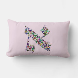 Hebrew Brev ALEF Lumbarkudde