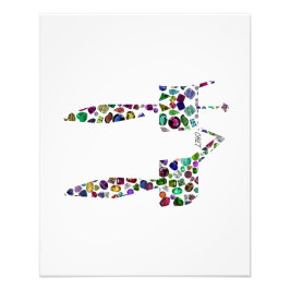 Hebrew Brev 'CHET' Fototryck