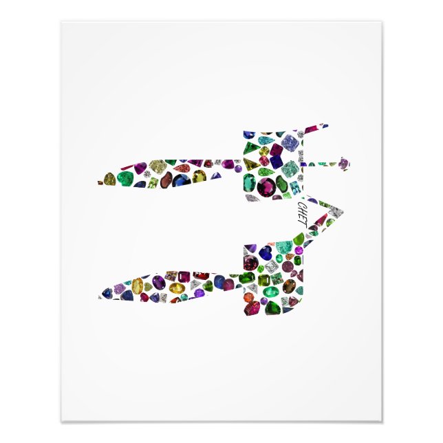 Hebrew Brev 'CHET' Fototryck (Framsidan)